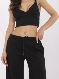 Stylische schwarze Sporthose
