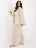 Beige Komplett mit langen Ärmeln