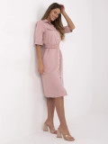 Elegantes Midi-Kleid mit kurzen Ärmeln