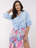 Rosa Midi-Rock mit Blumenmuster