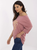 Stylische Bluse in Dunkelrosa