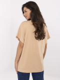 Stylische Bluse in Camel-Farbe