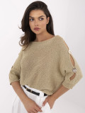 Eleganter goldener Pullover