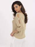 Eleganter goldener Pullover
