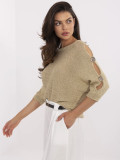 Eleganter goldener Pullover