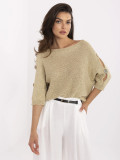 Eleganter goldener Pullover