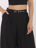 Stilvolle schwarze Palazzo-Hosen