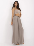 Beige Palazzo-Hosen