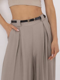 Beige Palazzo-Hosen