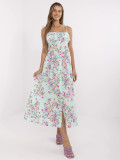Blumen Midi Kleid mit Trägern