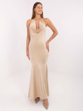 Elegantes Maxi-Kleid in Beige