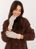 Beige Handschuhe mit warmer Fütterung
