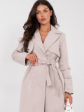 Beiger Übergangstrenchcoat mit Gürtel