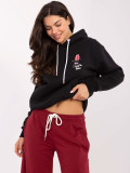 Bordeauxrote Sweatpants mit weitem Bein