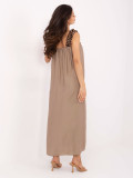 Maxikleid in Beige