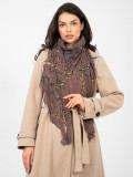 Lila Schal mit Print