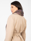 Lila Schal mit Print