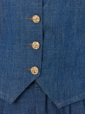 Blaues Set mit Weste und Hose