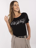 Stylisches schwarzes T-Shirt mit Aufdruck