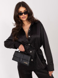 Elegantes schwarzes Set mit Hemd und Hose