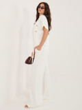 Elegantes Set Bluse und Hose ecru