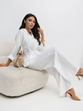 Elegantes Set aus Hemd und Hose in Weiß