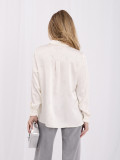 Elegantes Ecru-Hemd mit Applikation