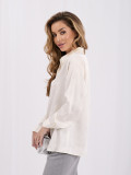 Elegantes Ecru-Hemd mit Applikation