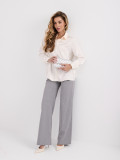 Elegantes Ecru-Hemd mit Applikation
