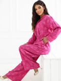 Rosa Set mit Hemd und Hose