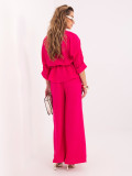 Elegantes rosafarbenes Set mit Hemd und weiter Hose