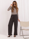 Grafitfarbene weite Sweatpants mit Applikation