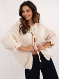 Stylischer Pullover in hellem Beige