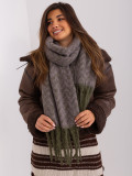 Damen Winter Schal in Khaki-Lila