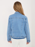 Blaue Jeansjacke mit Knöpfen