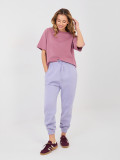 Damen-Jogginghose in Flieder mit hohem Bund