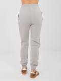 Damen Jogginghose mit Kordelzug, grau