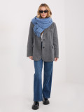 Stilvoller Schal in Grau-Blau