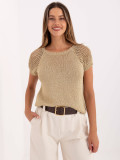 Elegante goldene Bluse