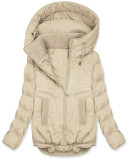 Gesteppte Damen-Frühlingsjacke Beige