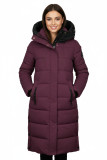 Pflaumenlila Damen-Winterjacke mit Kapuze STORM