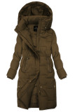Gesteppte Winterjacke im verlängerten Schnitt, Braun