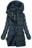 Damen-Winterjacke mit Kapuze, Dunkelblau