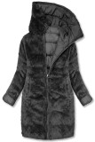Damen Winterjacke zum Wenden Grau
