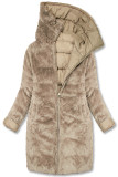 Damen Winterjacke zum Wenden Beige