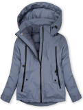 Multifunktions-Damenjacke 3-in-1 Taubenblau