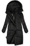 Schwarze Damen-Winterjacke im Langschnitt BLIZZARD