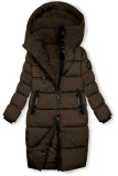 Damen-Winterjacke mit Kapuze FLURRY Braun