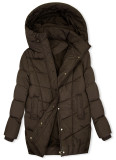 Steppjacke für den Winter Schokoladenbraun