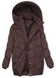 Steppjacke für den Winter Weinrot